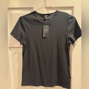 NWT LAUREN Ralph Lauren Women’s Black Short-Sleeve Crewneck T Classic Preppy